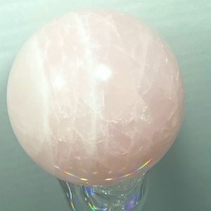 Rose Quartz Sphere 552 grams 73.63 mm